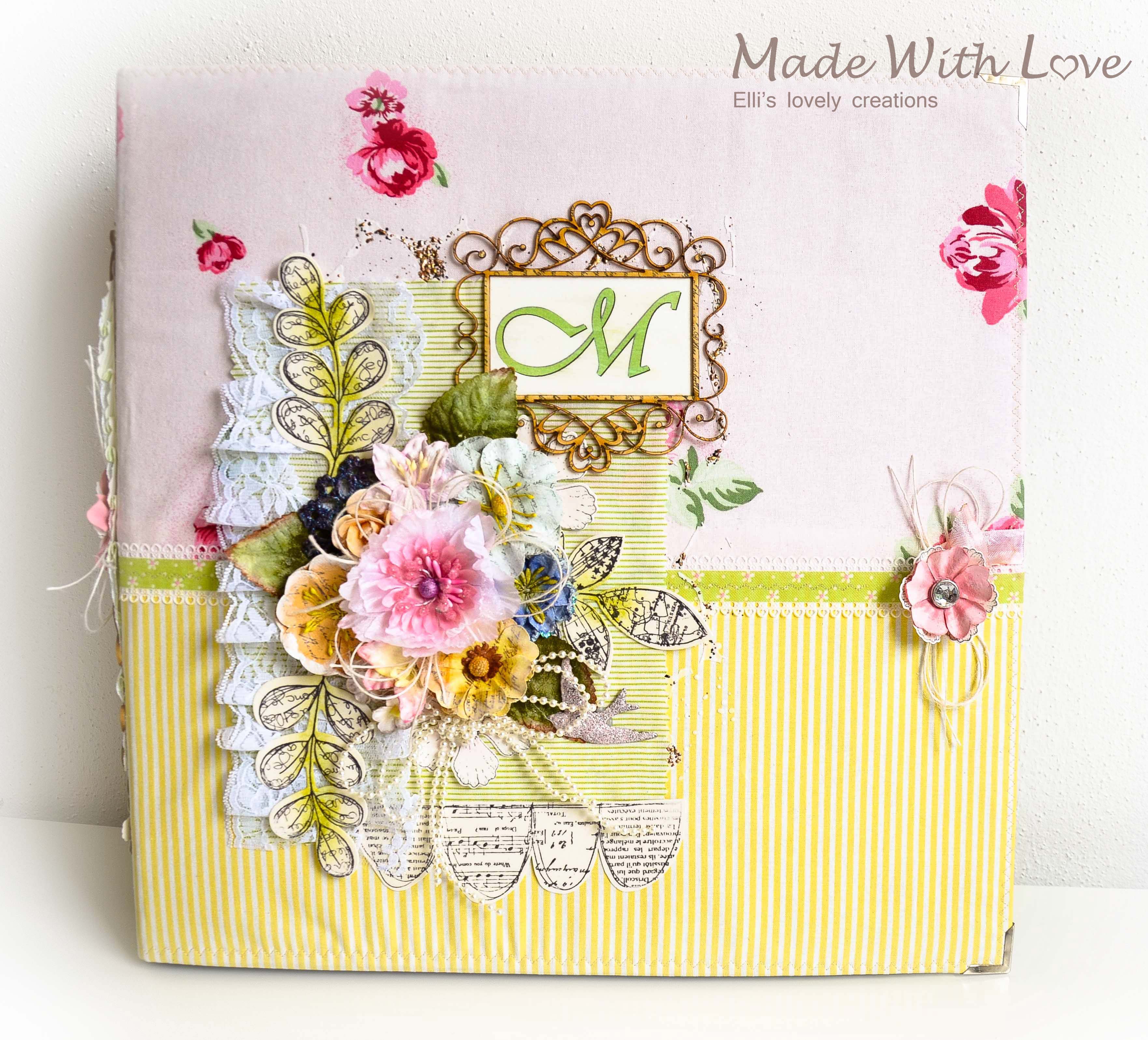 Handmade Scrapbook Fabric Makro Baby Album Maria